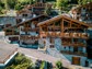 Aerial shot of Chalet Hibou in the summer.